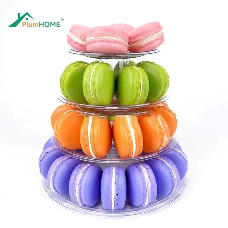 Macaron Display Stand Cake Stand Cupcake Tower Rack Tray Bases For Desserts Table Wedding Macaron Stands Candy Bar Decoration