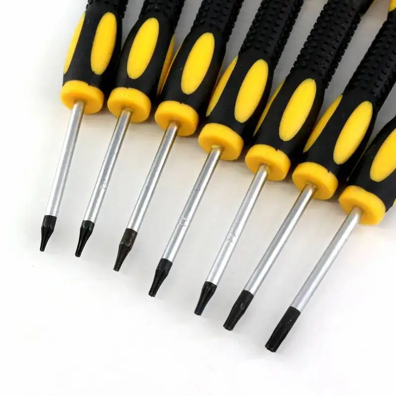 Magnetic Torx Bits Set 95mm Extended Shaft Option Mini Driver Handle S2 Steel for Tight Spaces Camera Laptop Hard Drive Projects