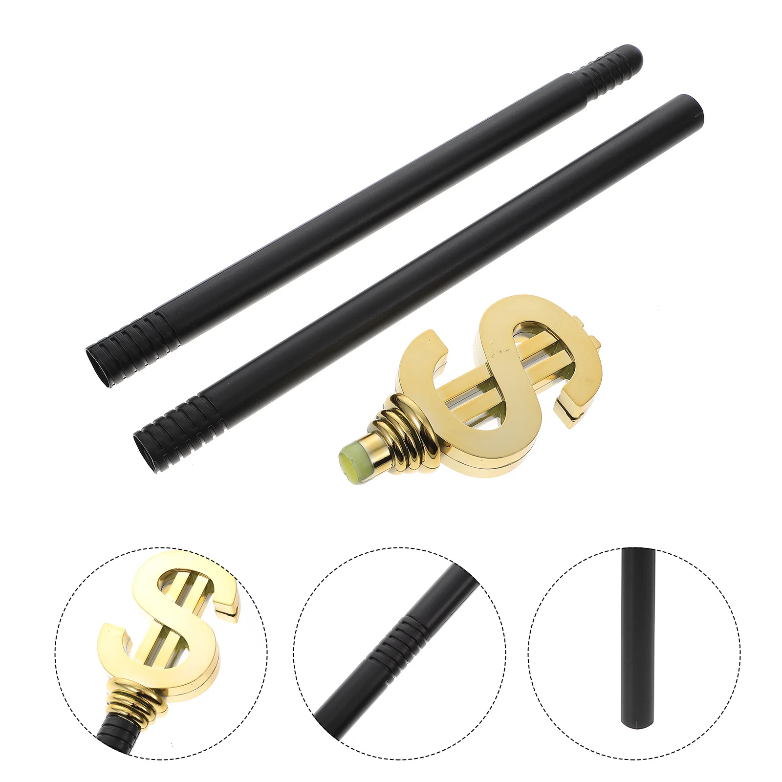 1 قطعة علامة الدولار الصولجان زي الدعامة لجميع القديسين تأثيري مرحلة الأداء مهرجان ملحق زينة حفلة عيد ميلاد