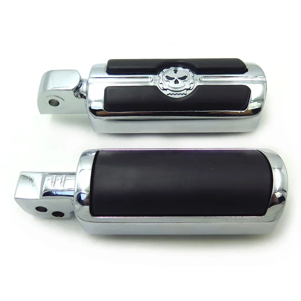 

Motorcycle Parts Chrome Gear Skull Footpegs for Yamaha 1998-2015 V-Star 650,1999-2014 Road Star 1600/1700,2008-2015 V-Star 250
