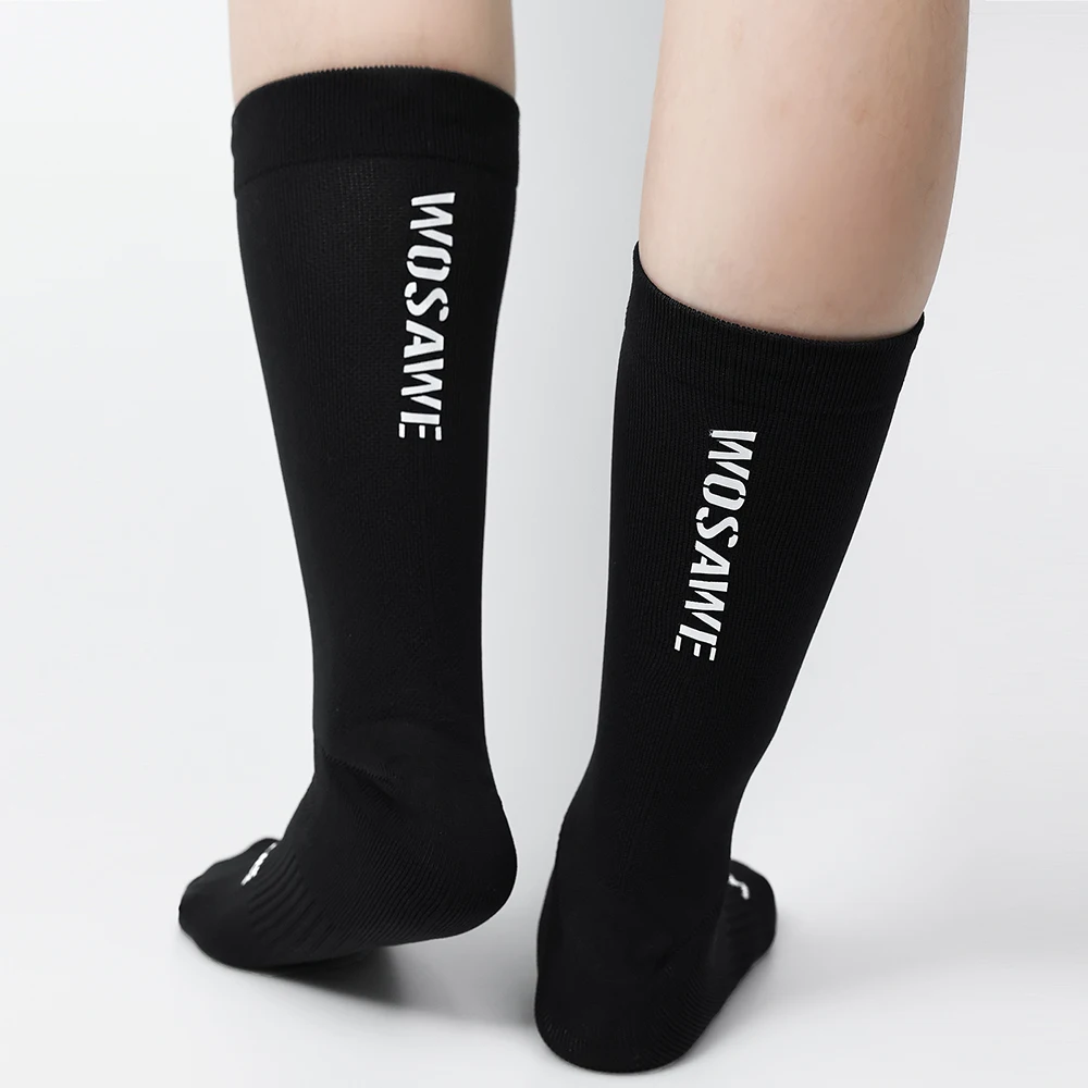 WOSAWE Unisex Sportsocken Rennrad Fahrrad Kompressions-Laufsocken Atmungsaktive Feuchtigkeitsabsorbierende Socken 38-44