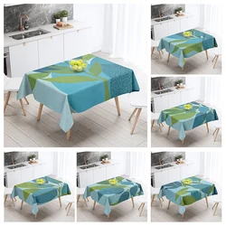 Home tablecloths dining decoration and rectangular table accessories waterproof cloth Anti-stain nordic boho morandi abstract