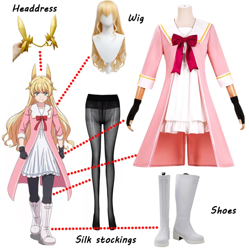 

Anime Fantasy Bishoujo Juniku Ojisan to Cosplay Tachibana Hinata Cosplay Costume French Dress Outfits Halloween Carnival Party