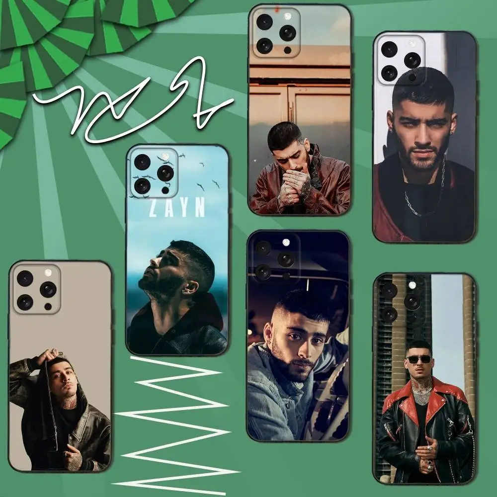 

Z-Zayn Singer M-Malik-S Phone Case For iPhone 12,13,14,11,12,17,16,15,Plus,Pro Max,XS,X,XR,SE,Mini,Soft Silicone Black Cover