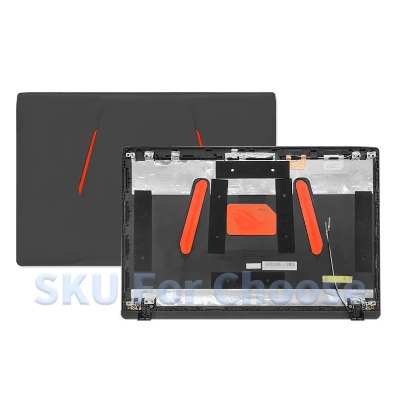 Black New For GL553 GL553V GL553VD FX553 ZX553 FZ53 FX53 KX53 LCD Back Cover Front Bezel Palmrest Bottom Case Hinges