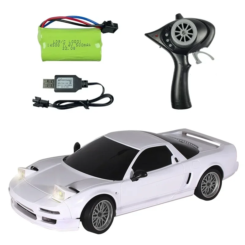 LDRC A01 A02 RX7 NSX RTR 1/18 2.4G 2WD RC driftowe pojazdy LED pełnowymiarowy sterowany Model dzieci zabawki prezenty