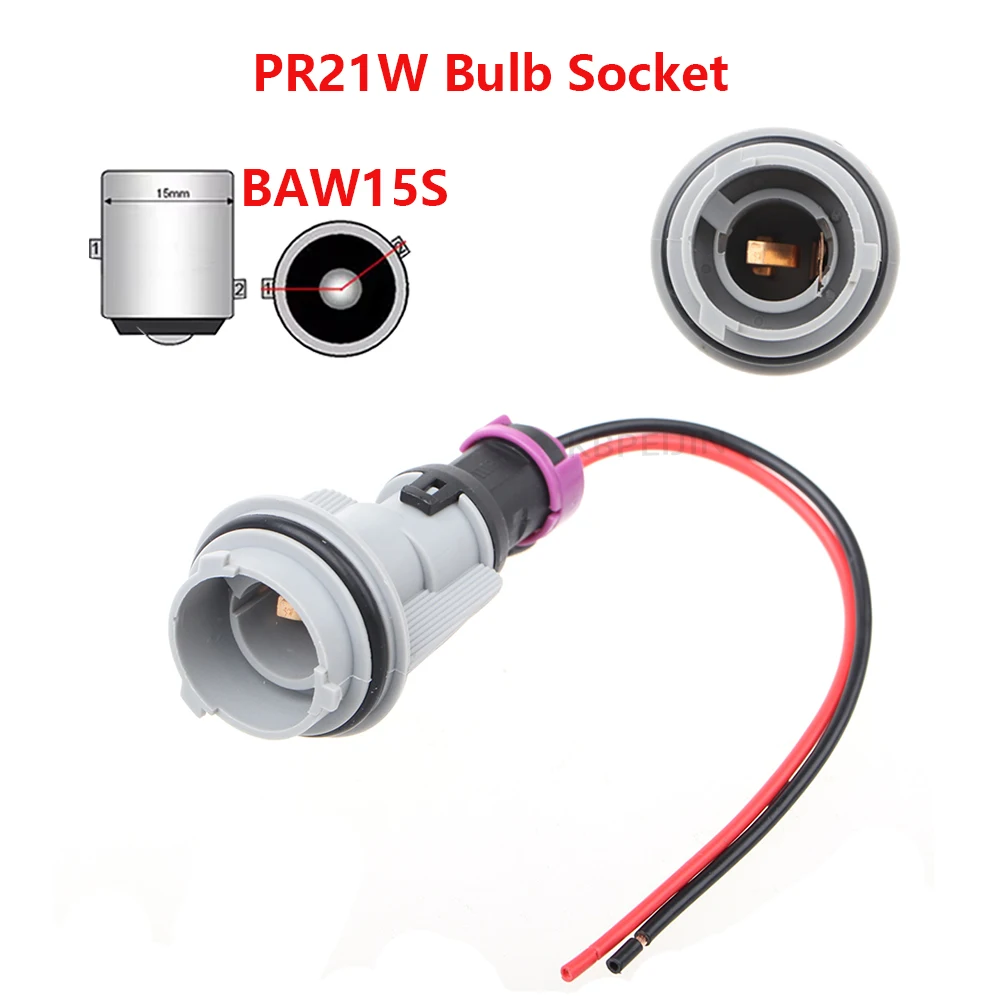 

1x для VW Passat Santana 2000, автомобильный светильник, розетка BAW15S PR21W, держатель лампы, адаптер, разъем, аксессуары