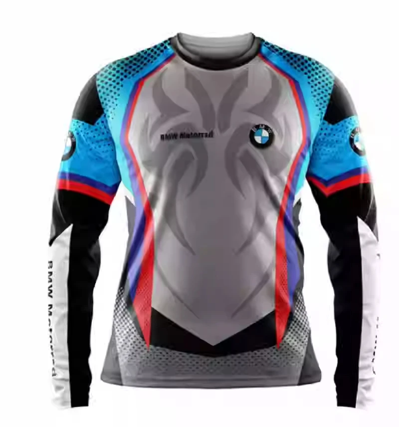 2025 New Summer Tld Motorcycle Off Road Hd Speed Drop Suit Riding Suit Mountain Bike Off Road Outdoor Sports Long Sleeve T-Shirt