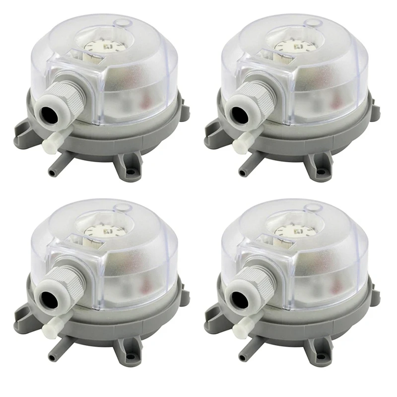 4X Air Differential Pressure Switch 50-500Pa Adjustable Micro- Pressure Air Switch