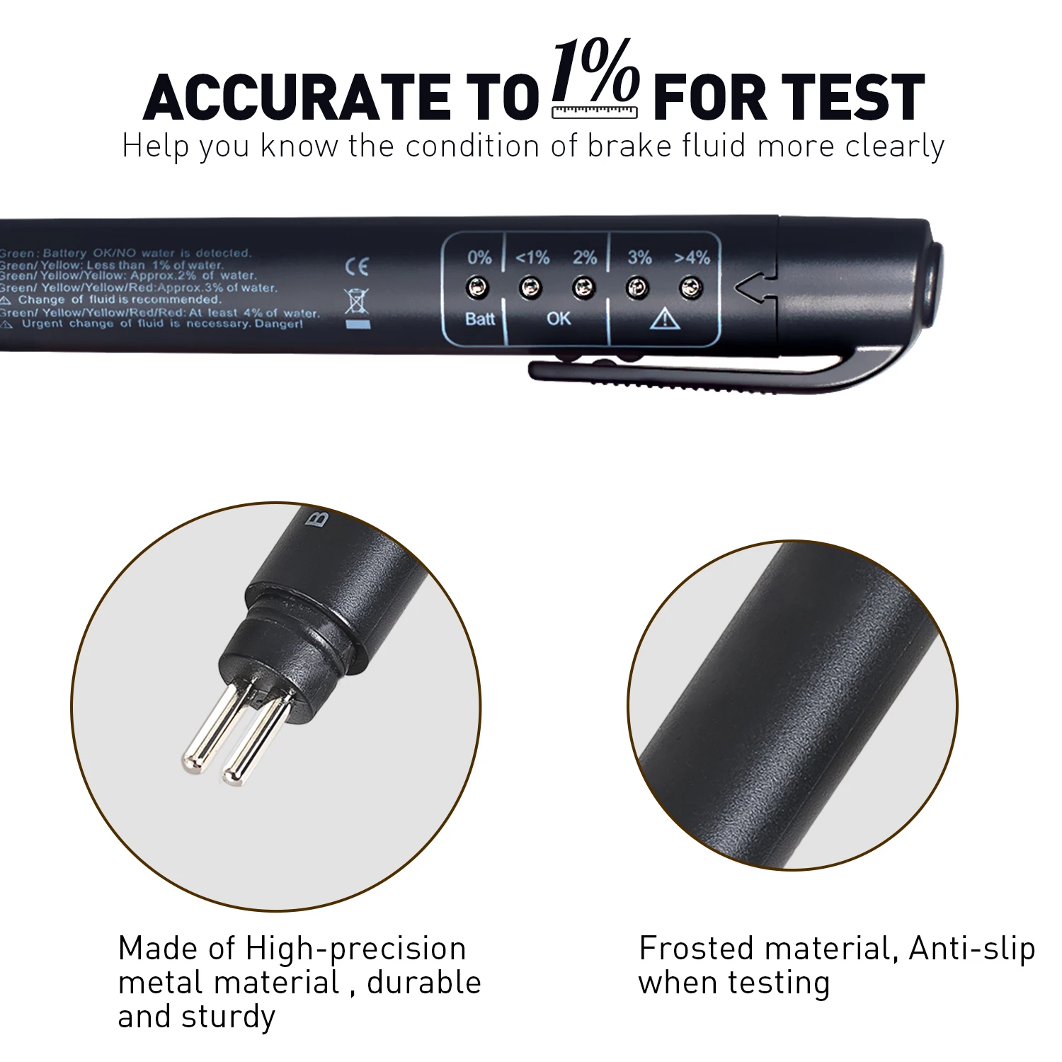 Auto Liquid testing Brake Fluid Tester Pen For Brake Oil Test Quality Check Automotivo Car Accessories Car Repair Tools