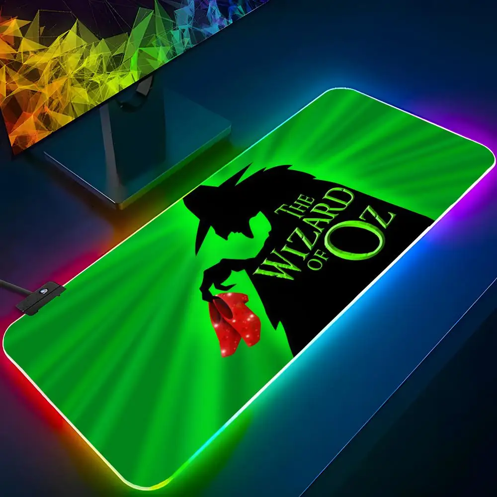 

Classic The Wizard Of Oz Mouse Pad RGB Backlit Mouse Pad Laptop Mouse Pad Laptop Gamer Computer Desk Gaming Accessories