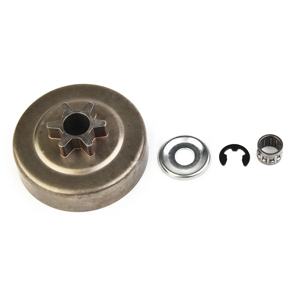 3/8 6T Clutch Drums Sprockets Washers E-Clips Kits For STIHL- Chainsaws 017 018 021 023 025 MS170 MS180 Accessories