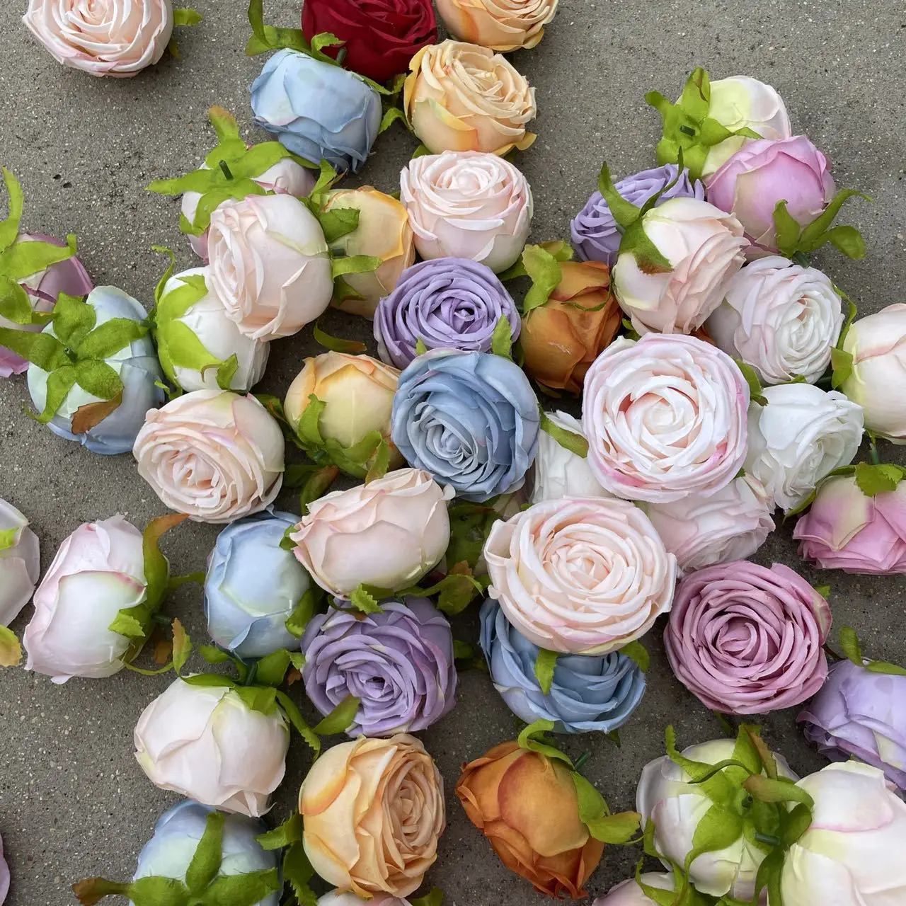 8cm Imperial Concubine Rose Head Simulation Flower Wedding Flower Wall Road Guide Flower Arrangement Clothing Accessories