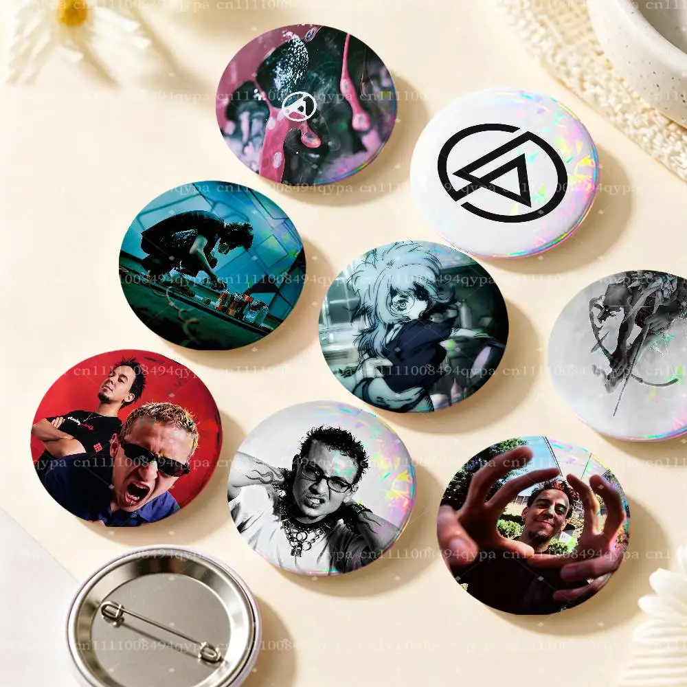 From Z-Zero L-Linkin-s Park Pin Laser Badge Decoration Gifts Merch Party Supplies Button for Accessories Art DIY Crafts Decor