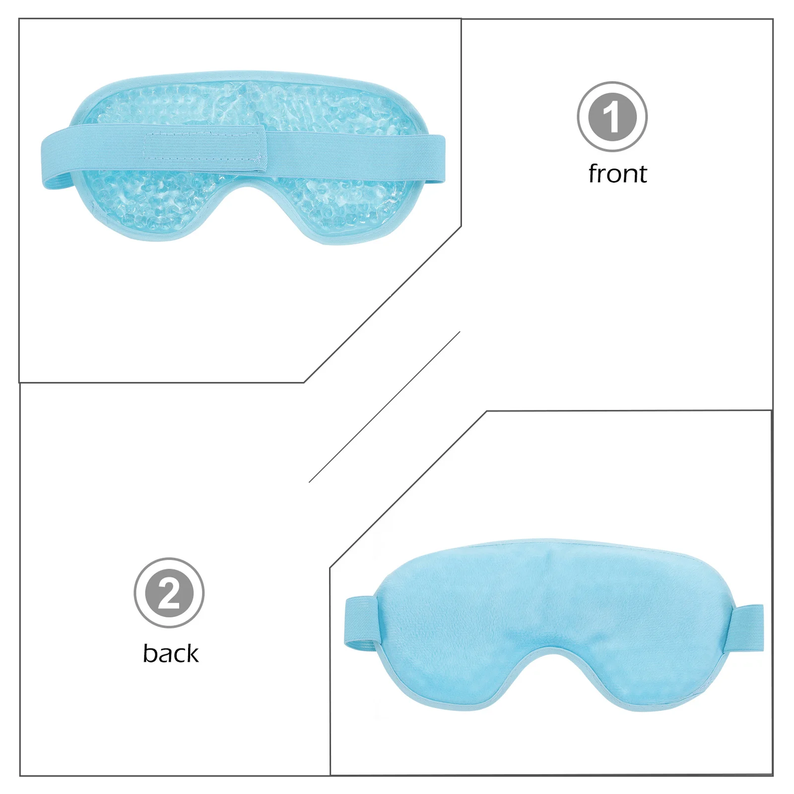 

1Pcs Cooling Eye Mask Reusable Gel Hot Cold Therapy Patch for Migraines Headache Sinus Swelling Sleep Relaxation