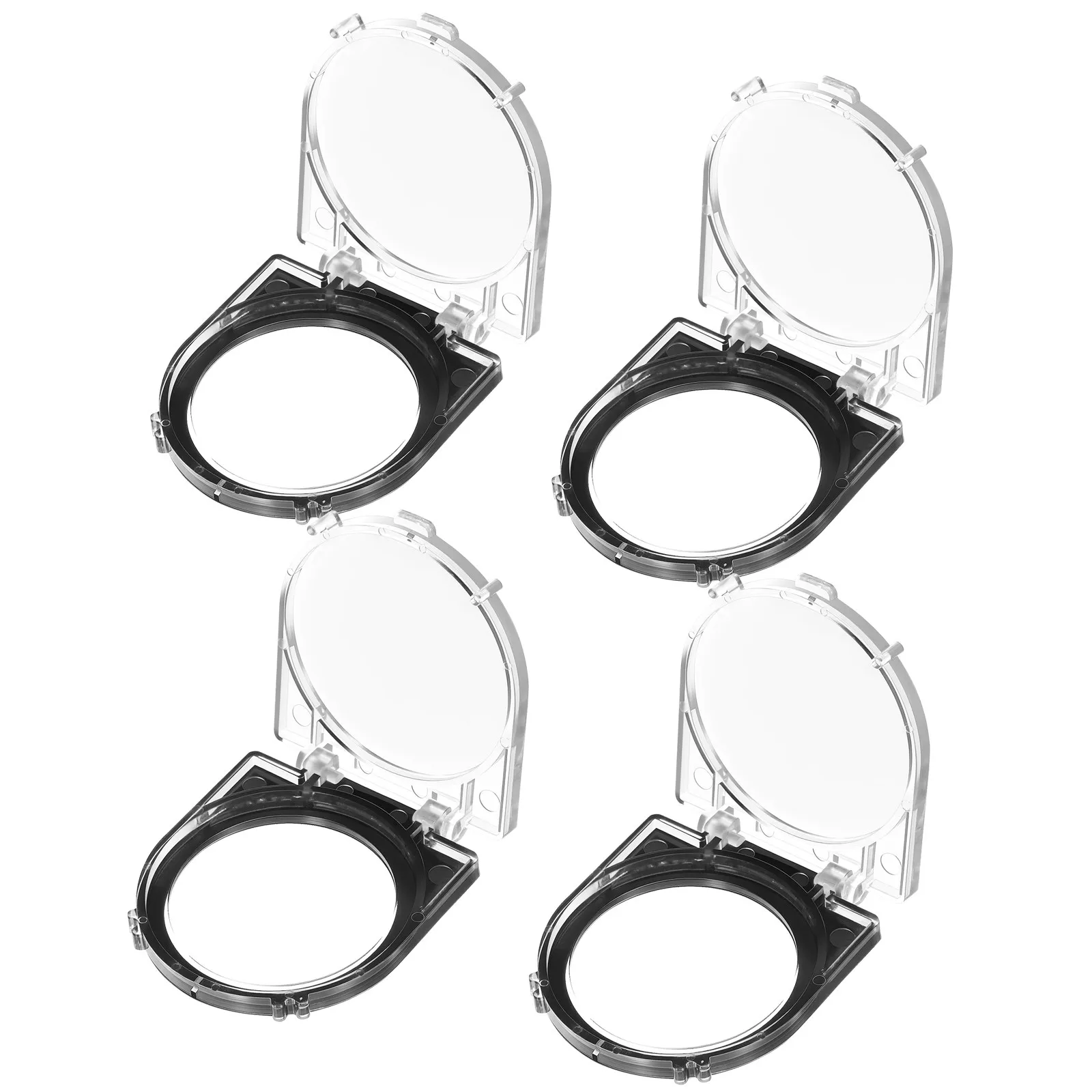 4Pcs Elevator Button Protector Transparent Cover Anti-Press Plastic Safety Switch Guard for Public Buildings Power Control