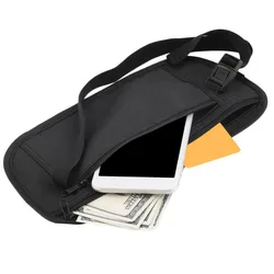 Invisible Travel Waist Packs Pouch for Passport Hidden Belt Security Wallet Case For Running Phone Chest Pack Money Waist Bag