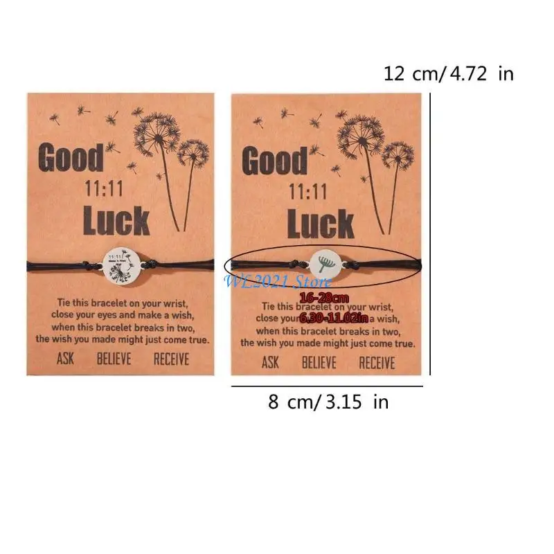 G5GC الاتجاه الشمع موضوع الحياكة سوار الفولاذ المقاوم للصدأ الهندباء الأم وابنتها