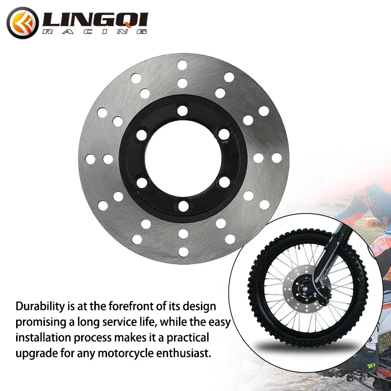 LINGQI سباق حفرة الترابية دراجة 110 مللي متر مكبح قرصي 6 حفرة الفرامل محول ل 50cc-125cc على الطرق الوعرة الذهاب كارت ATV رباعية الدراجات الكهربائية الدراجة