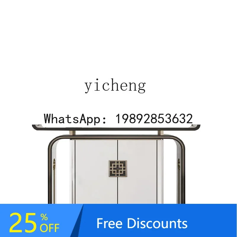 AA  solid wood Xuanguantai light luxury decorative cabinet  entry door shoe cabinet living room side cabinet