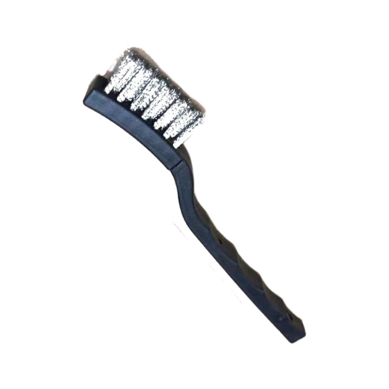 Spazzola per pulizia della ruggine con filo acciaio ramato rinforzato per officina manutenzione