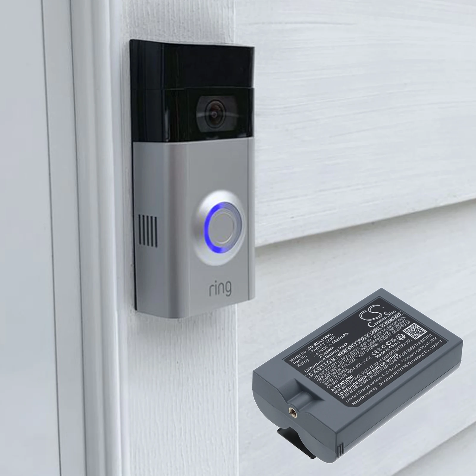 Batería de repuesto de iones d - Home Security Ring Camera reseña y precio