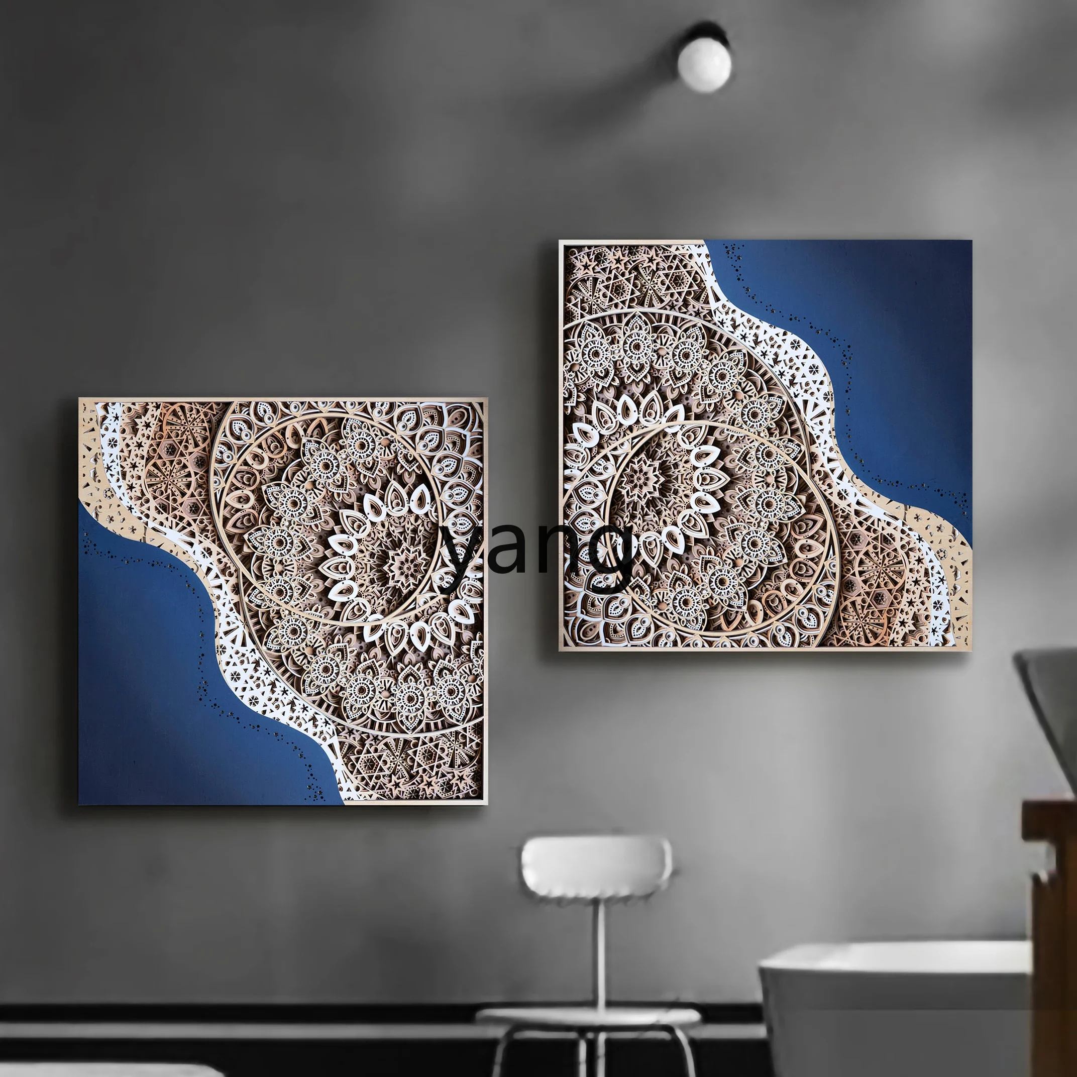 LTT ,Creative Wall Decoration Entrance Living Room Modern Simple Decorative Painting Background Wall Decorative Pendant