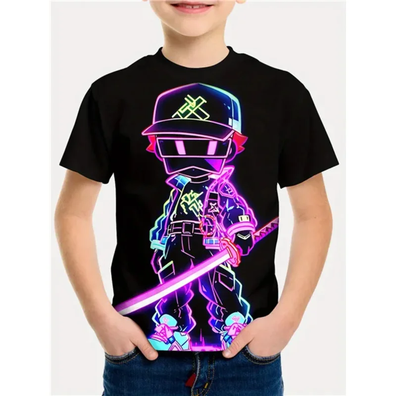 Лето 2029, костюмы для косплея, одежда для девочек, комплект детской одежды, футболка для мальчиков, футболки, топы + шорты, спортивный костюм, комплект для детей