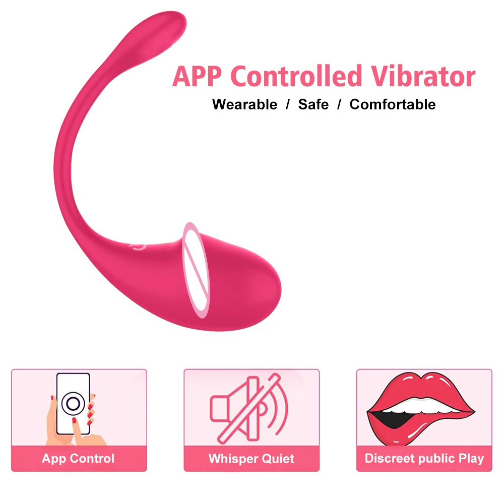 Wireless Bluetooth G Spot Vibrator for Women Dildo APP Remote Control Wear Vibrating Egg Clit Female Panties Sex Toys for Adults