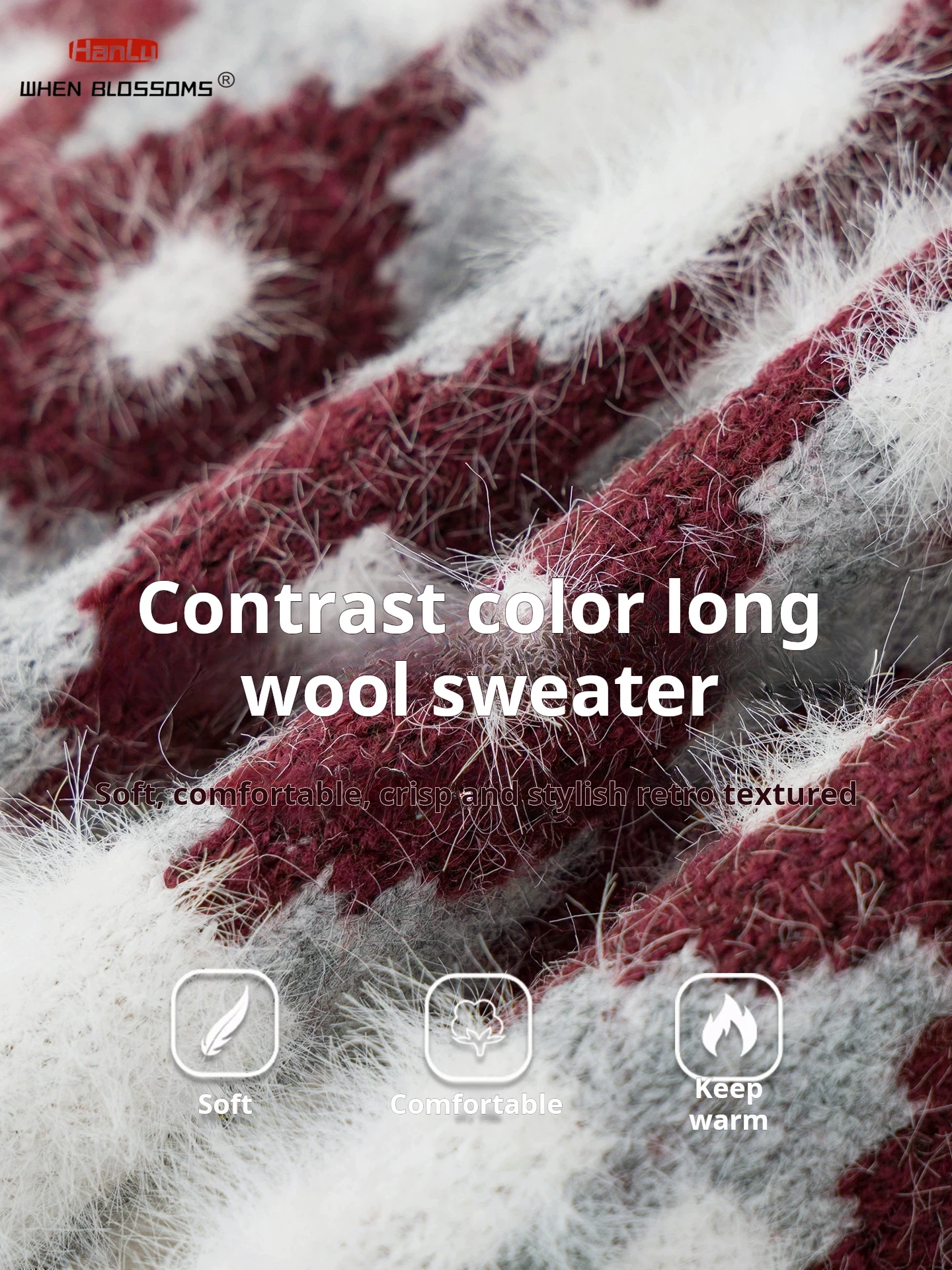 Hanlu 2025 للجنسين معرض جزيرة سترة محكم متماسكة سترة فو المنك لينة زوجين المتضخم دافئ الخريف الشتاء معطف #4