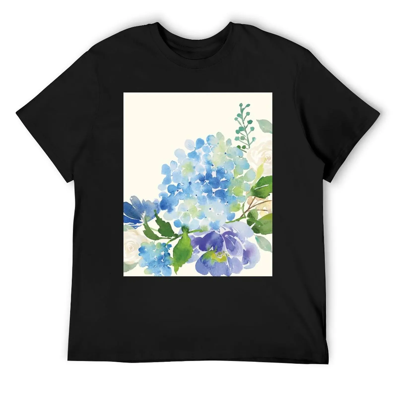 

Blue Watercolor Hydrangea T-Shirt
