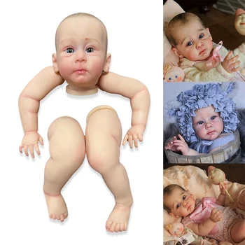 24 inch already painted kits with many details Hulexy very realistic veins unfinished doll parts Poupée Bebe reborn kit