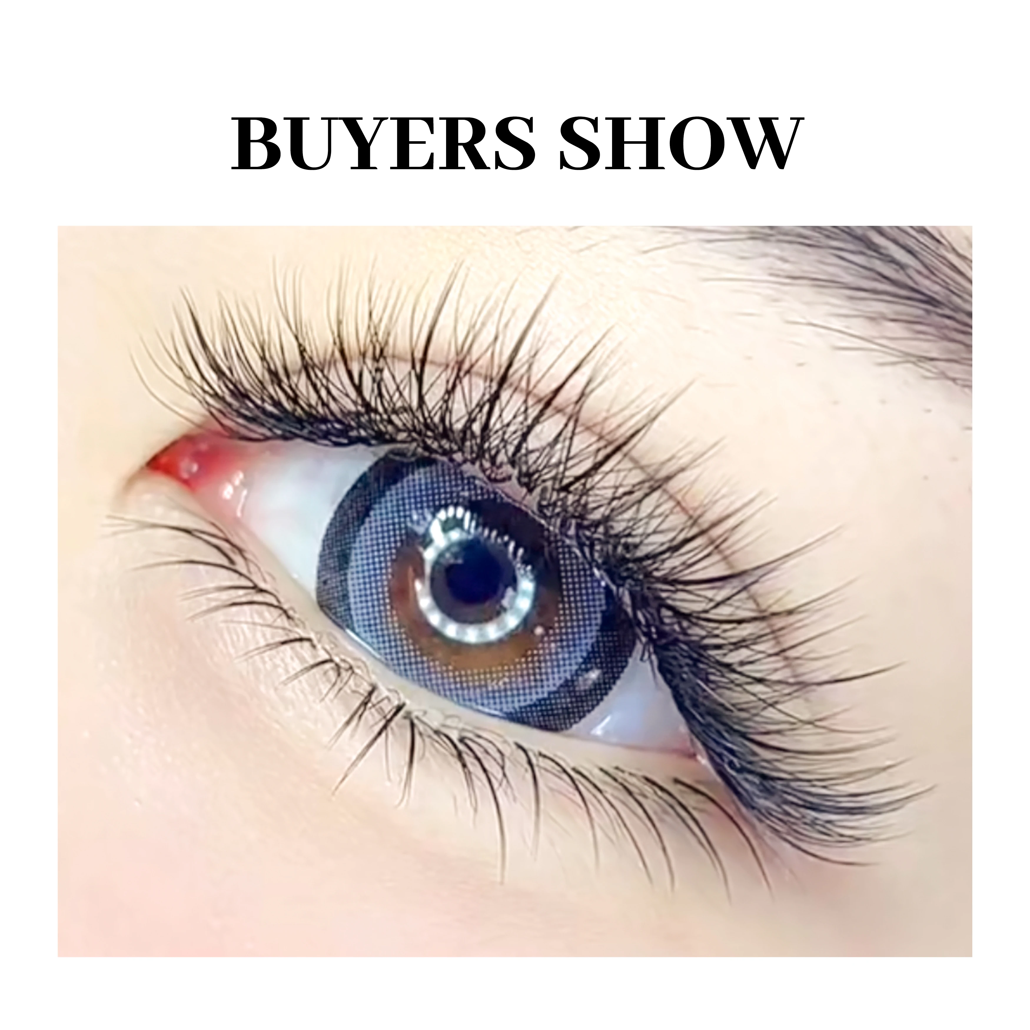 Xusuzaki 3d w cílios w forma 3d três núcleos triplo dicas extensões de cílios blister natural pré-fabricado fãs volume cílios postiços