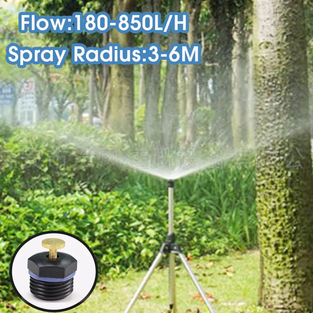 5-10PC 1/2\'\' Thread Centrifugal Watering Sprinkler Adjustable Spraer Nozzle for Garden Greenhouse Lawn Drip Irrigation Equipment