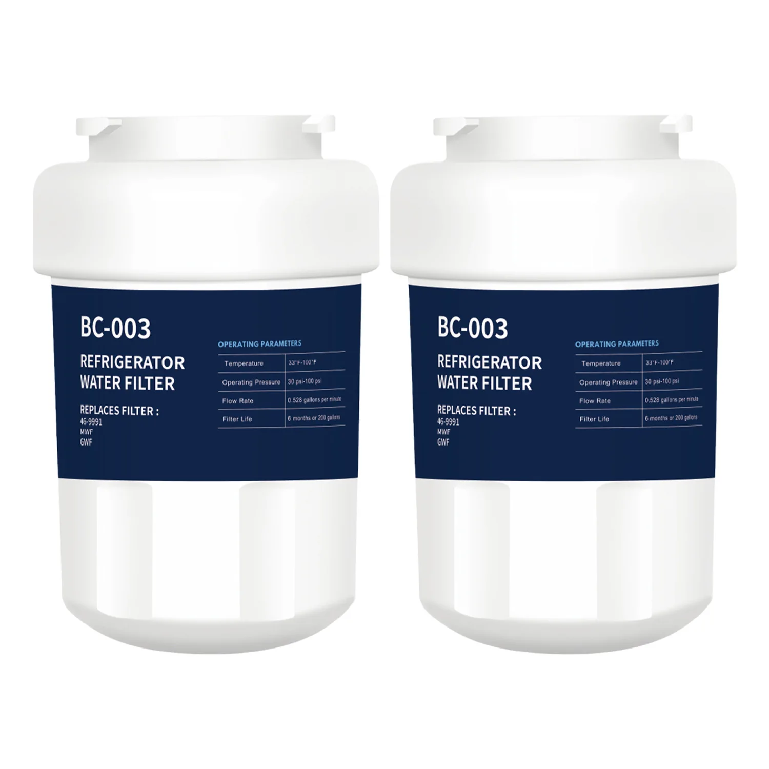 

Refrigerator Water Filter Replacement 2 Pack for Profile MWF Hdx Fmg-1 Mwfa Gwf Mfw Gemwf 197D6321P006 Mwfp3pk
