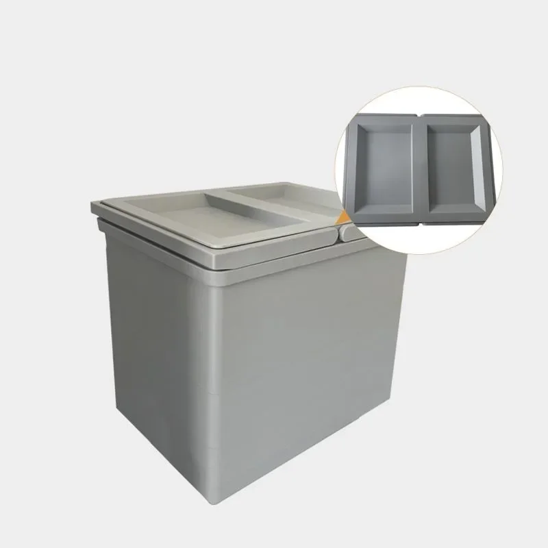 Plastic Cabinet Door Hang Waste Bins Concealed Type Design Creative Thicken Cover Household Cleaning Accessories Waste Bins