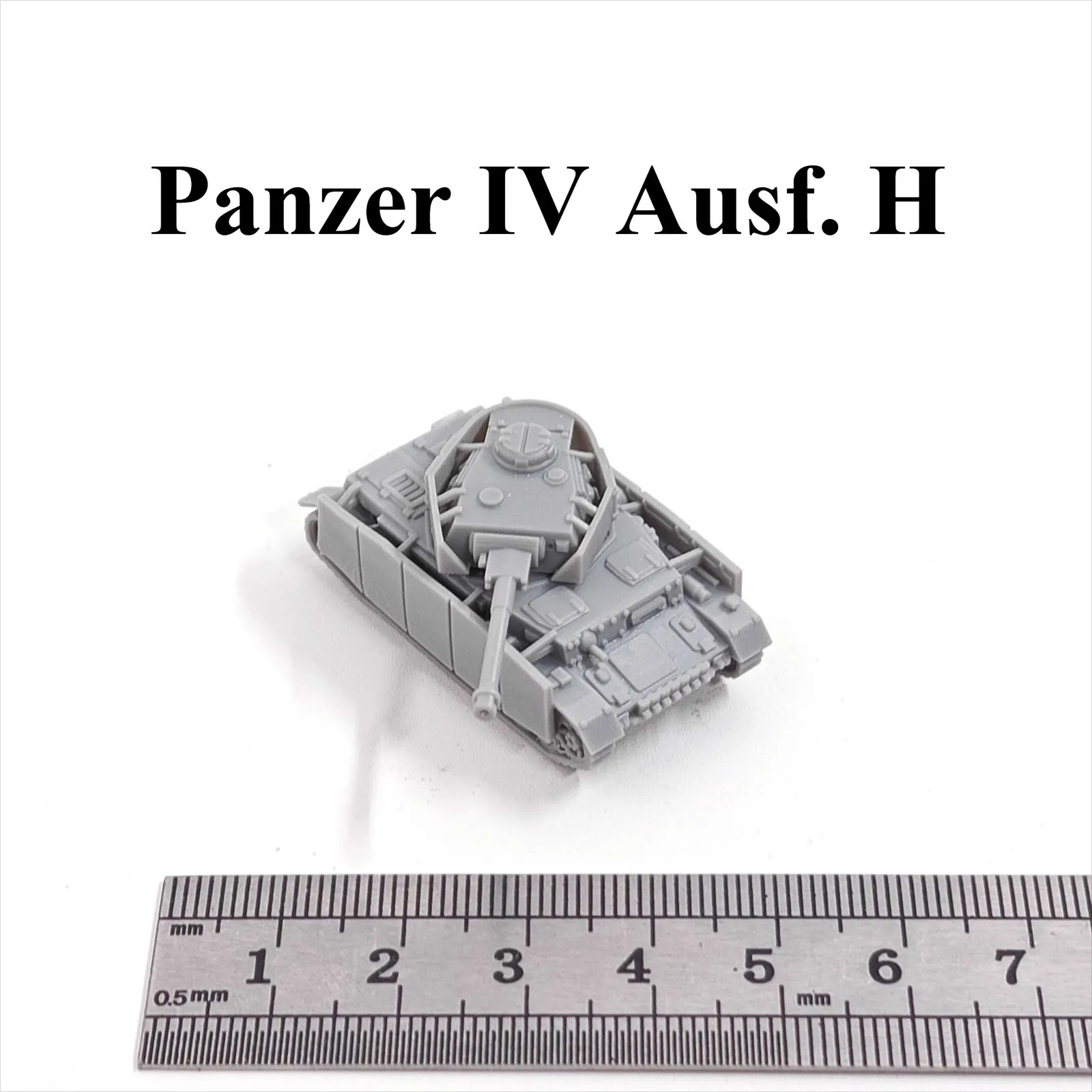 

German Panzer IV ausf H Tank,3D Printed,1/144 Scale Mini Tank Model,Resin,Paintable