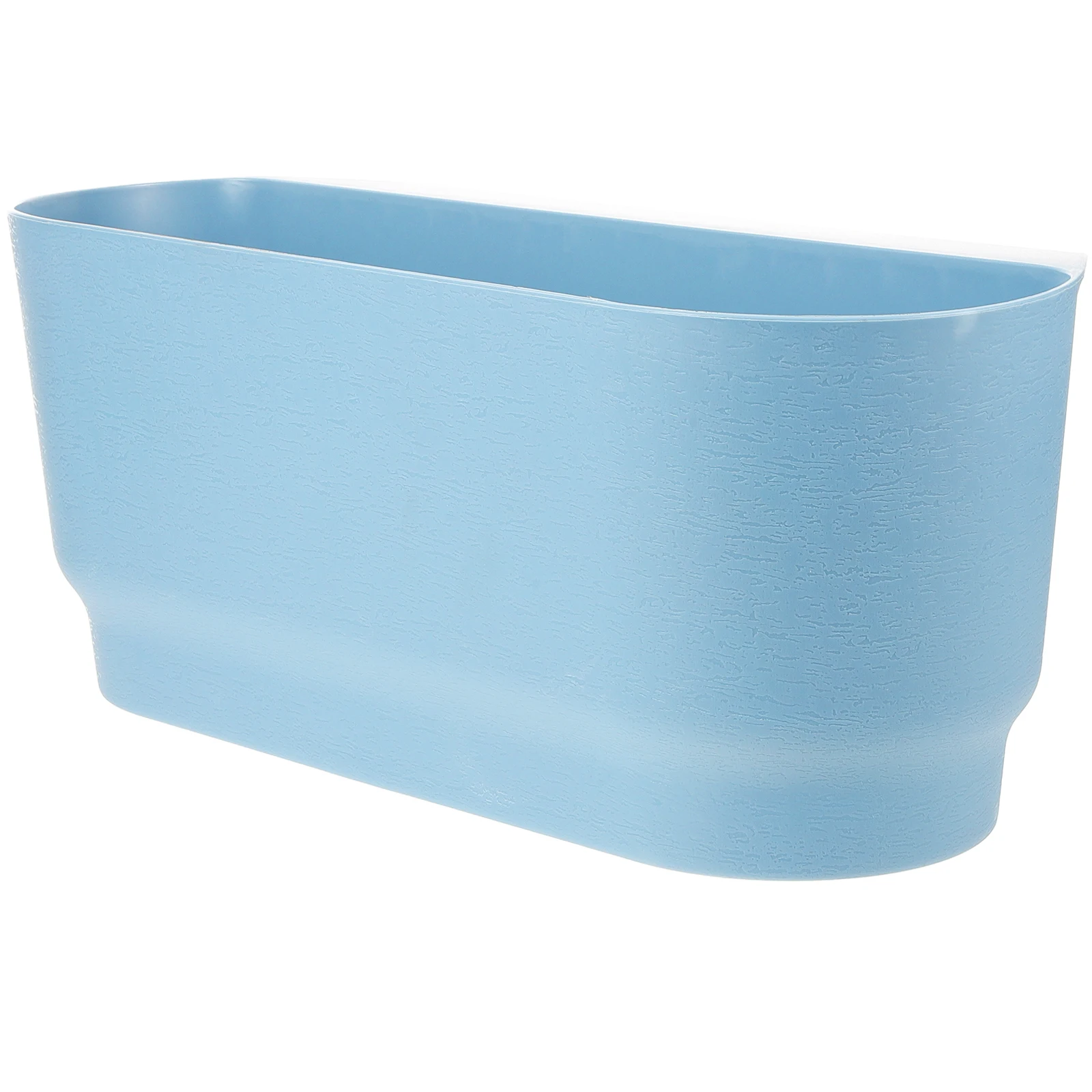 

Hanging Succulent Flower Pot Large Blue Balcony Railing Planter Garden Plant Holder Sturdy Practical Gardening Container
