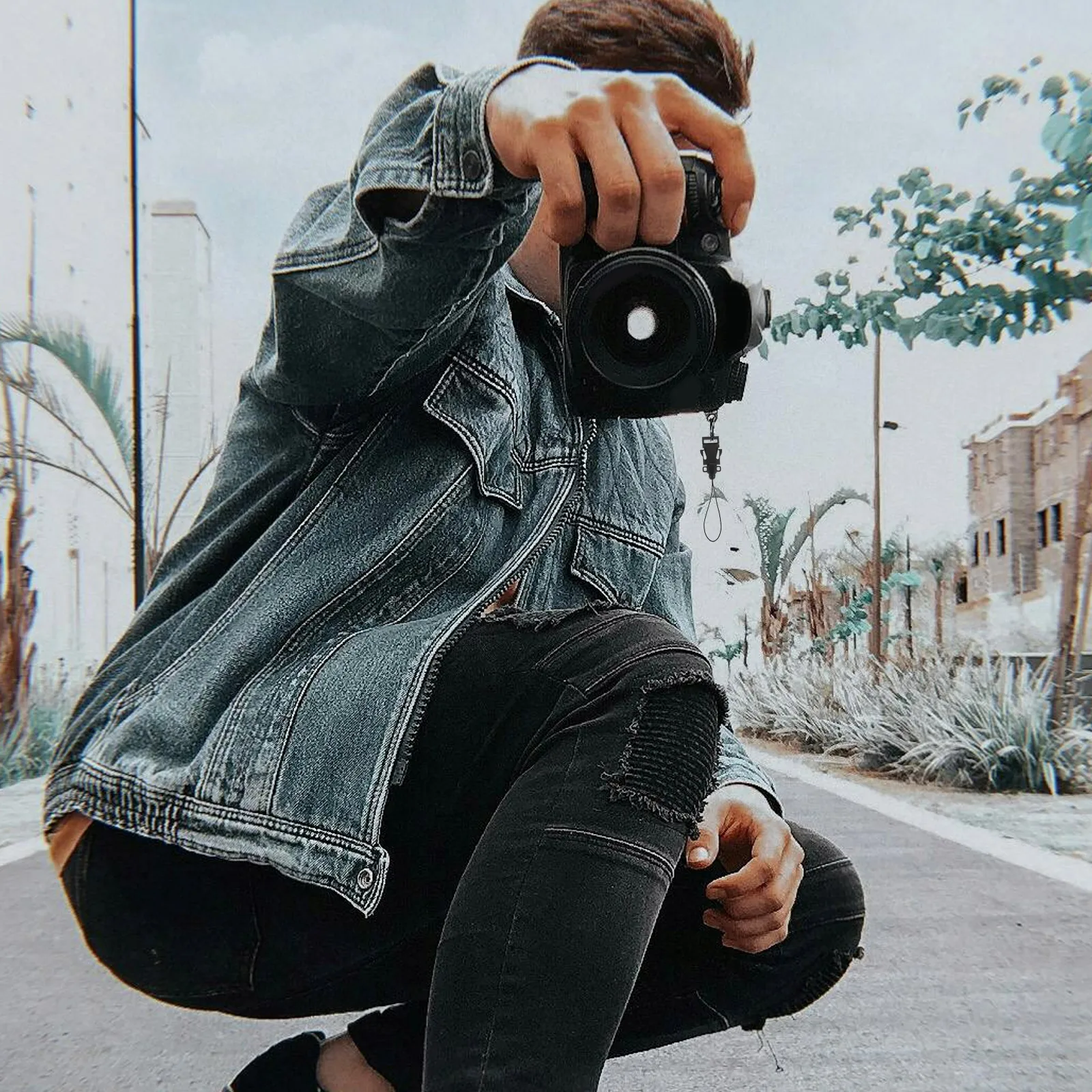 

4 Pcs Camera Strap Buckle Quick Release Lanyard Adapter Connector Plastic Clips Ends DSLR Mirrorless Adjustable Length Secure