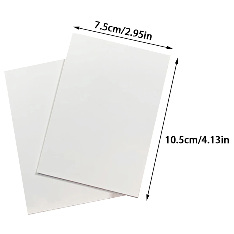 10/20Pcs A7 White Cardboard Card Protection Out Small Card Packaging Thick Cardboard Packaging Office Desk Accessories