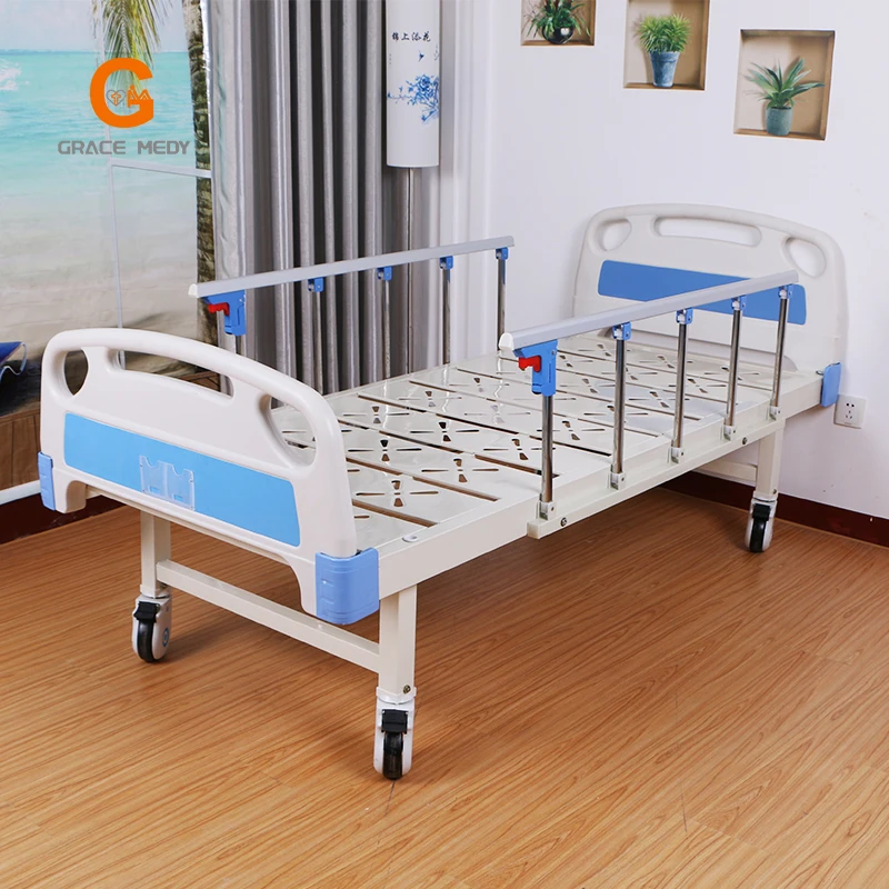 Cheapest modern manual hospital beds medical manual bed hospital flat patient nursing bed