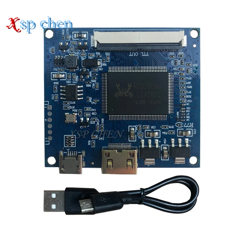7 Inch IPS 1024*600 Screen Display LCD Driver Control Board Mini HDMI Compatible with Lattepanda, Raspberry Pi Banana Pi PC