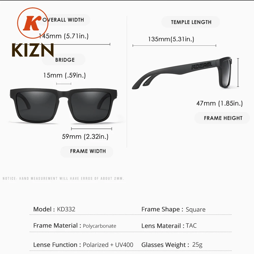 KDEAM TR90 Homens Miopia Óculos de Sol 2025 Nova Moda Esportes Polarizados Óculos Ao Ar Livre Mulheres Óculos de Prescrição -0,50 a -6,0