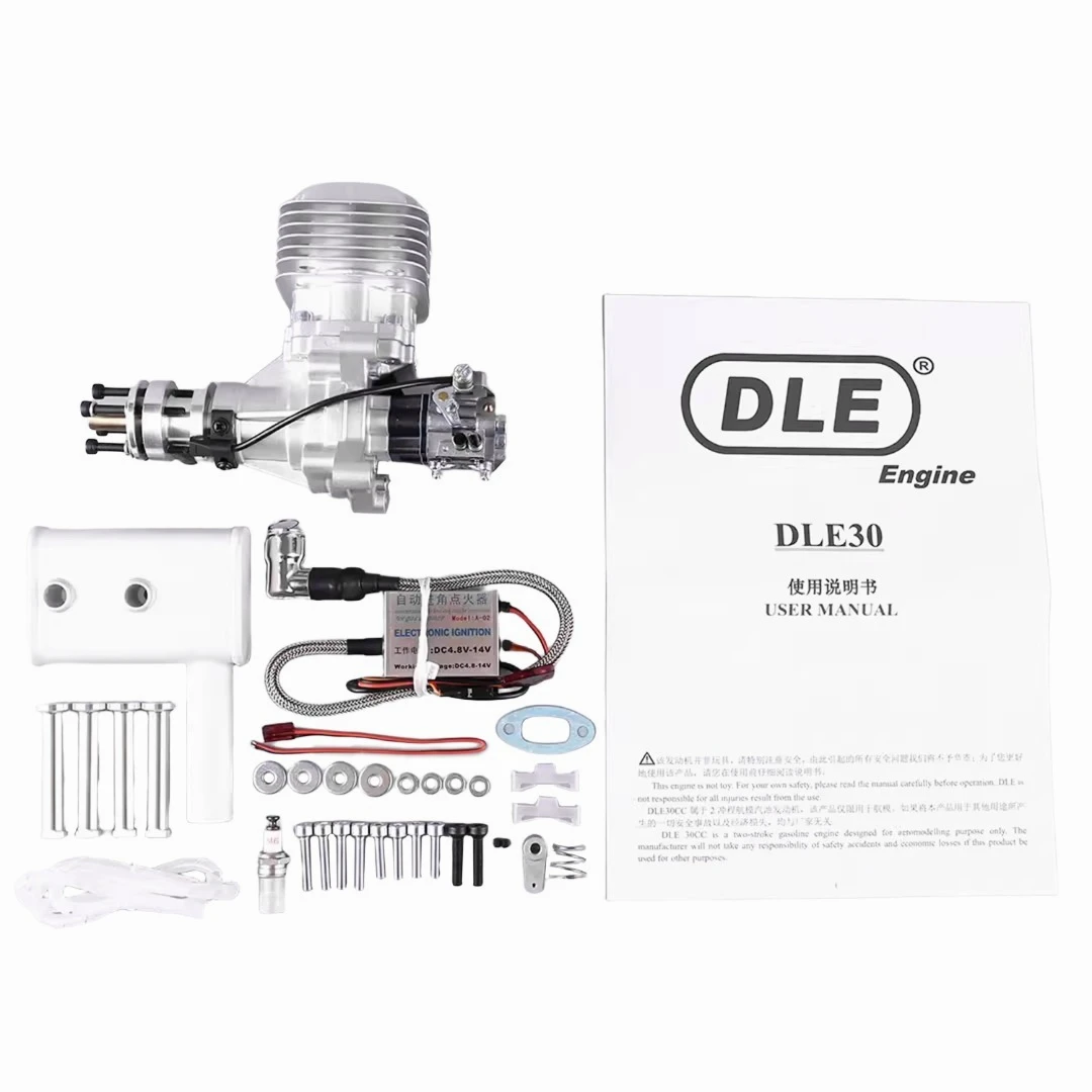 

DLE30 Модель радиоуправляемого самолета Двигатель Набор 30CC Двухтактный металлический двигатель Модель двигателя радиоуправляемого самолета с неподвижным крылом Игрушка