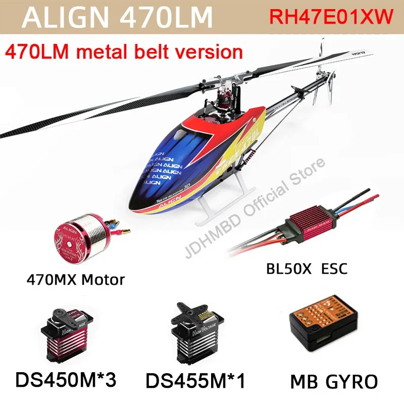 3D helikopter RC wyrównanie 470 T-REX 470lm RH47E01XW 6CH helikopter RC PNP pasuje do 450 450L upgrade 470L 380mm główny wirnik