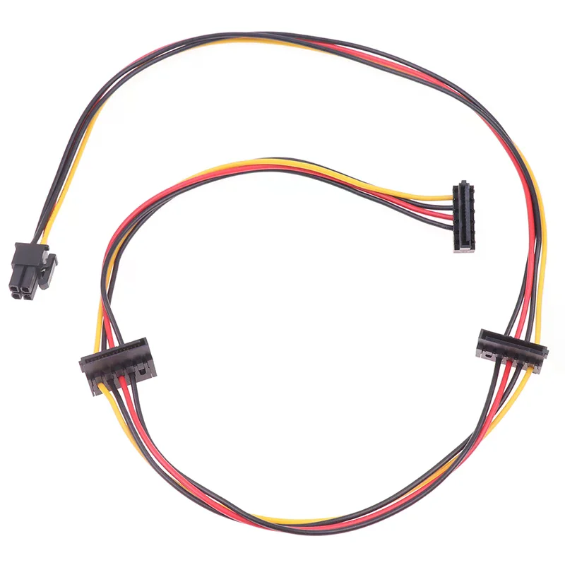 4Pin To 2-Port HDD SSD SATA Power Socket Cable Conector For 6000 6200 6300 8000 8100 8200 Computer Mainboard ATX PSU