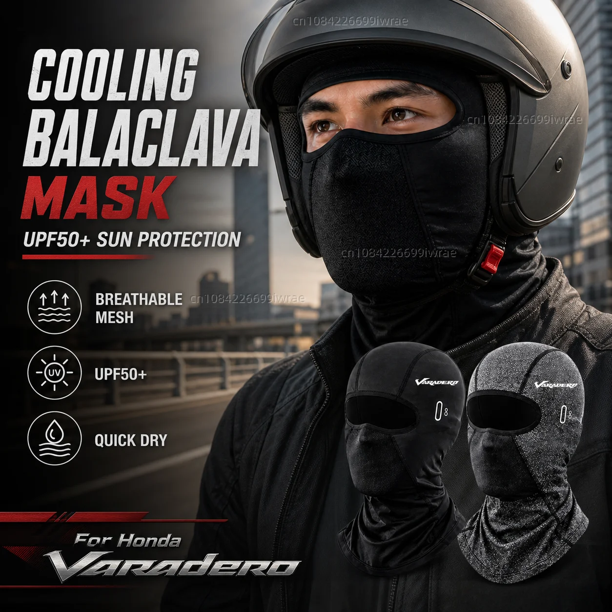 Cooling Motorcycle Balaclava Mask UPF50+ UV Protection Breathable Face Cover Summer For Honda Varadero XL1000 XL 1000 125 V