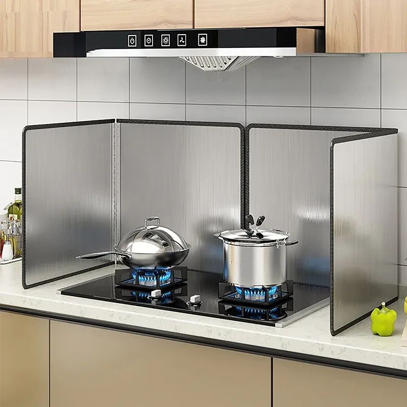  Oil Splatter Guard Grease Splatter Screen for Frying Splatter Guard Stainless Steel Splatter Screen Gas Stove Oil Splash Guard 