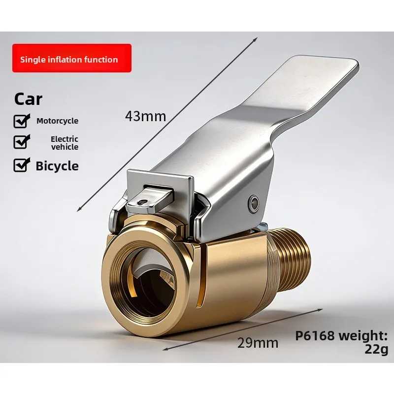 High Pressure Quick Fill Tire Inflator Nozzle for Cars