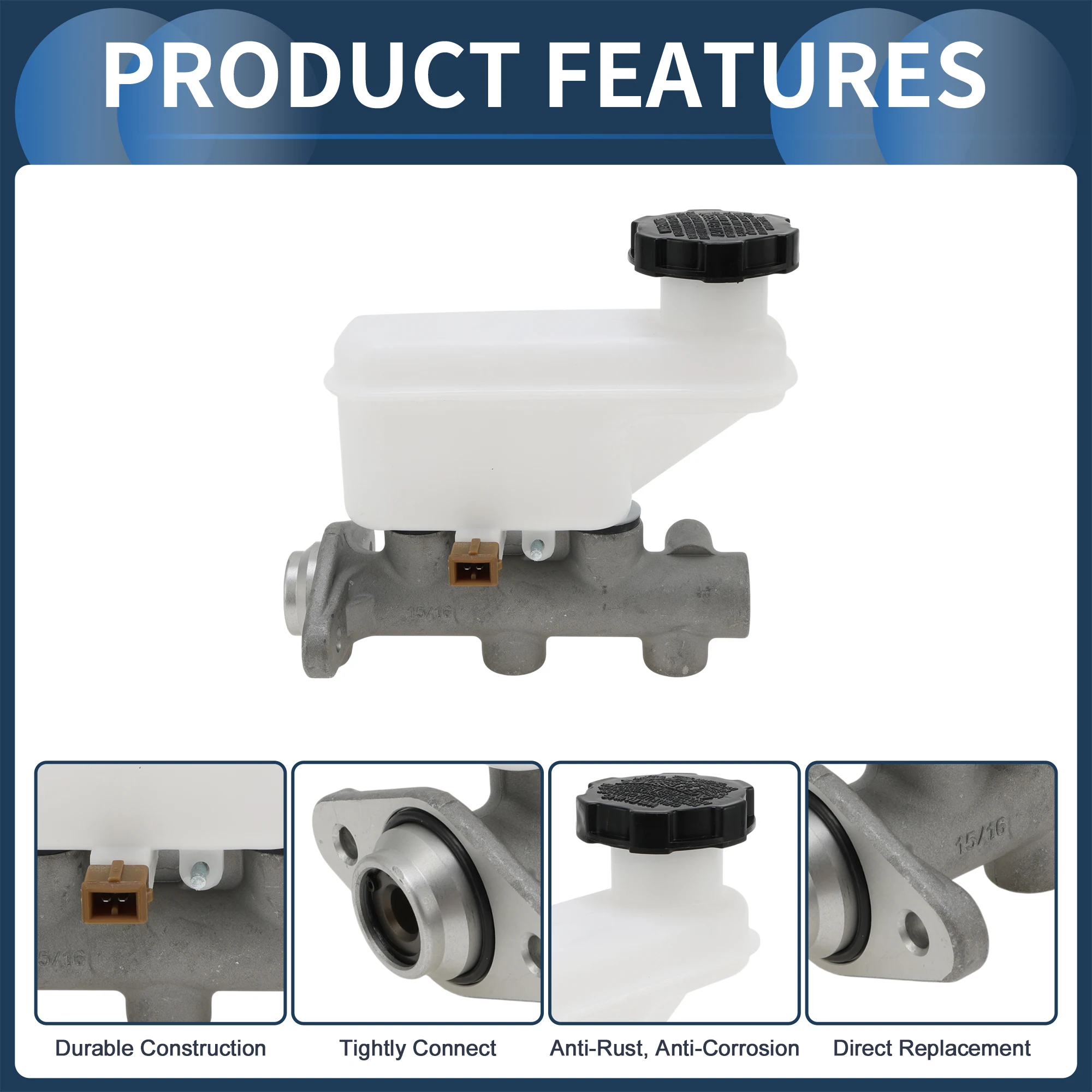 

Главный тормозной цилиндр UXCELL с резервуаром No 5851017300 для главного гидравлического цилиндра HYUNDAI MATRIX 01-10